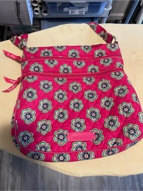 Vera Bradley Hot Pink Floral Quilted Crossbody Bag